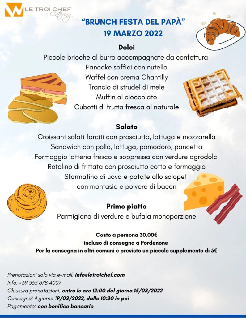 brunch per la festa del papà